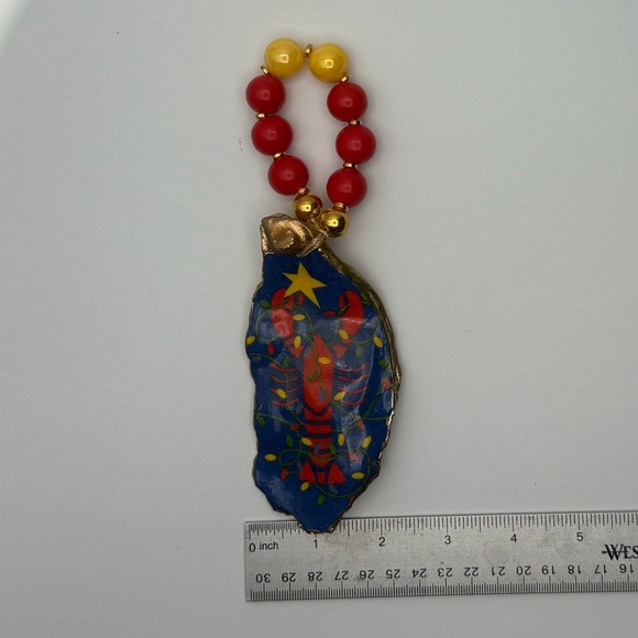 Festive Lobster Shell Ornament/Wine Bottle ornament - Picture 4 of 8